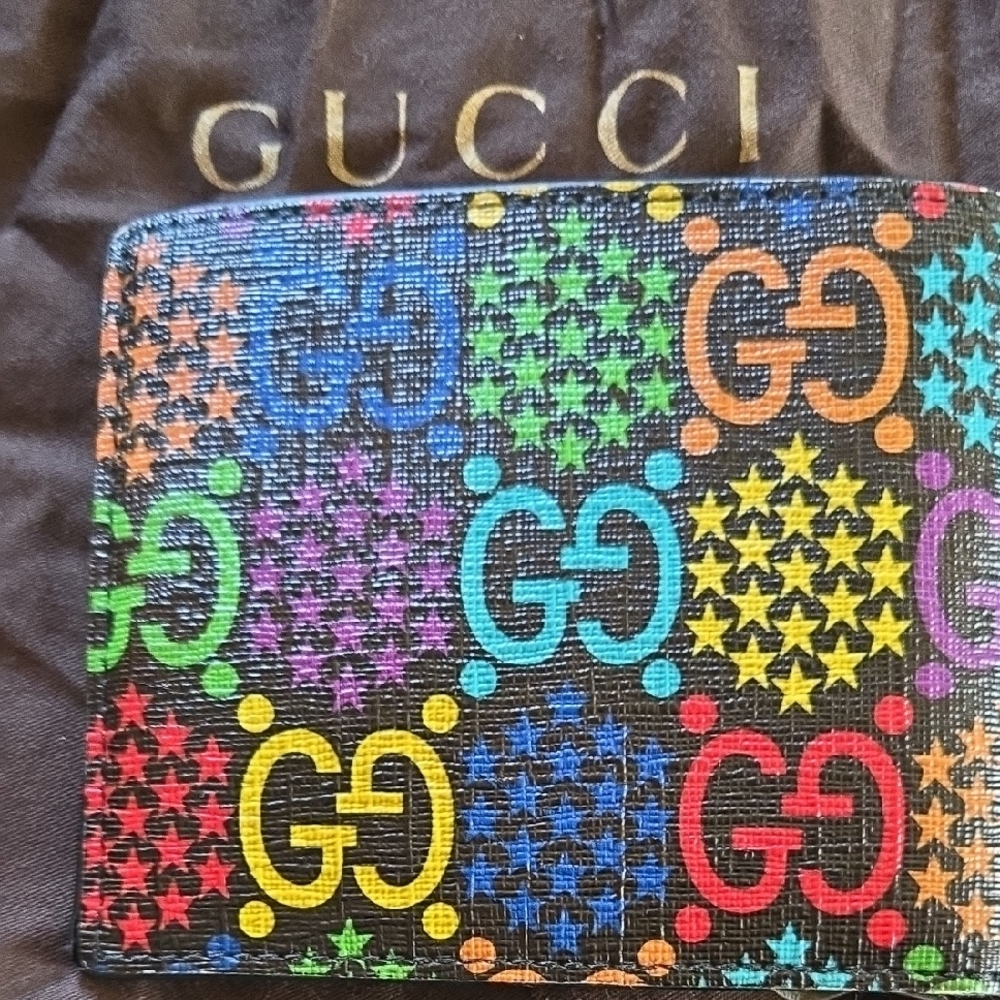 Gucci Colorful GG Pattern Wallet - Picture 2 of 11